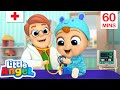 Going To The Doctor - Little Angel | Kids Cartoons & Nursery Rhymes | Moonbug Kids