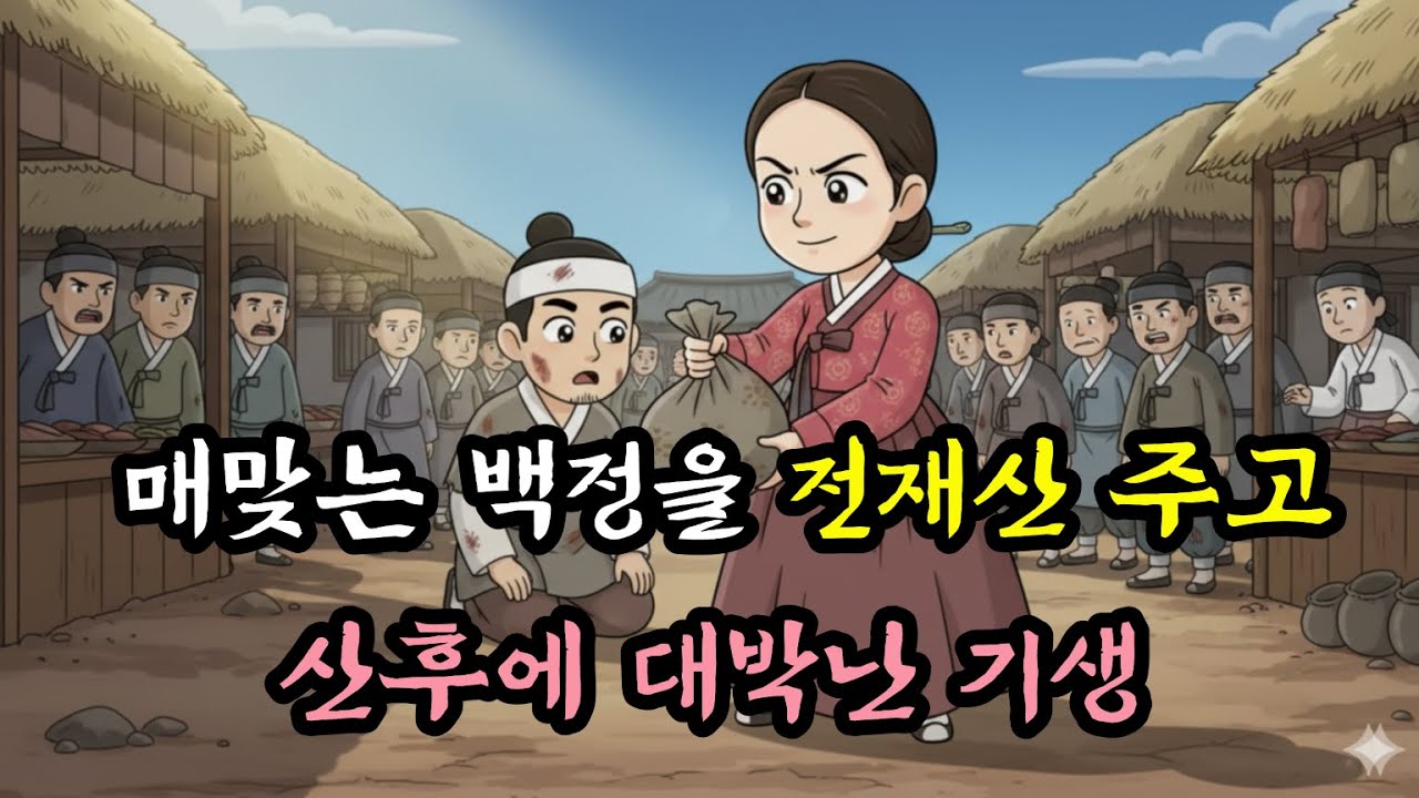 매맞는 백정을 '전재산' 주고... 산후에 대박난 기생! | 야담 | 민담 | 전설 | 설화 | 조선이야기