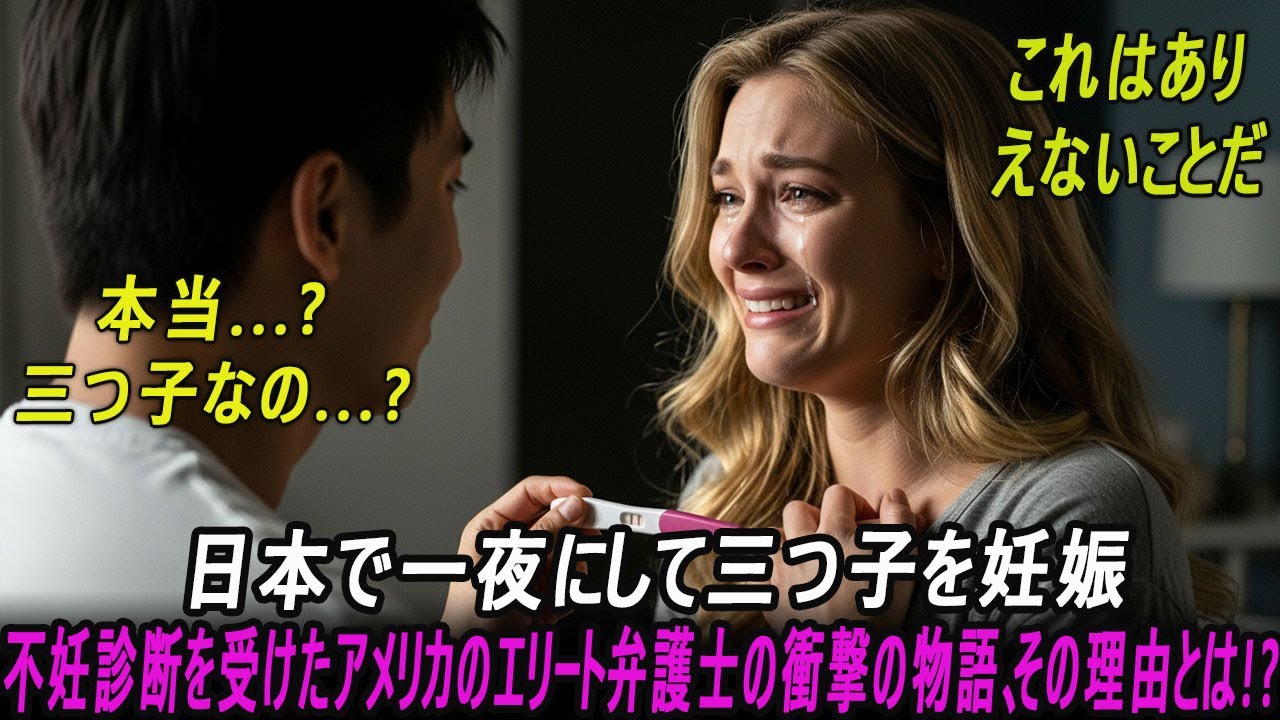 不妊と診断されたアメリカのエリート弁護士が、日本でまさかの三つ子妊娠――信じられない奇跡の物語。...#フィクション #ある視点の物語