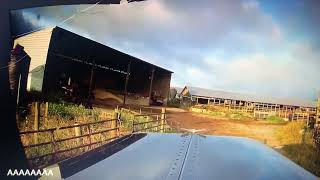 Peterbilt 389 delivering 25 tons of feed on skinny TN roads.
