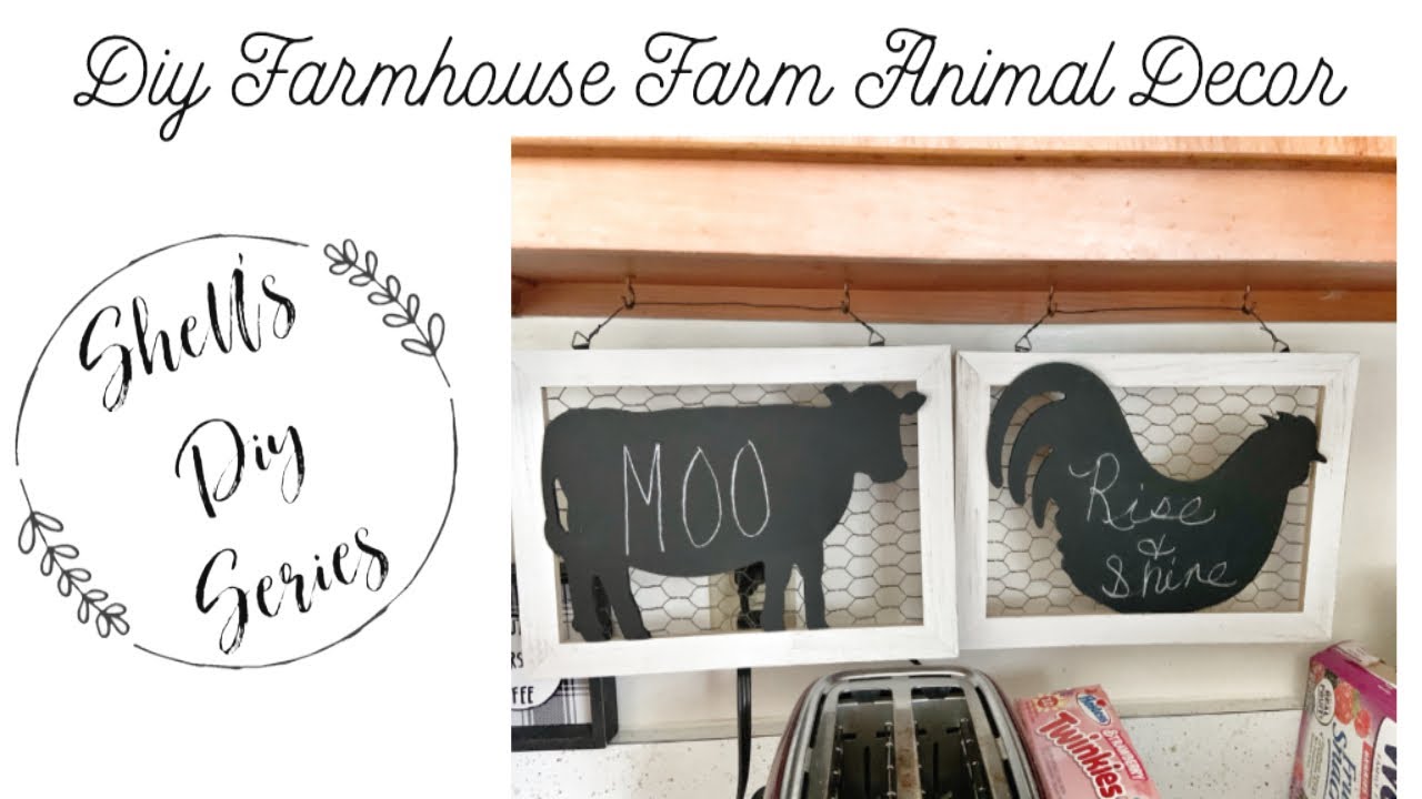 Diy Farmhouse Farm Animal Decor Youtube