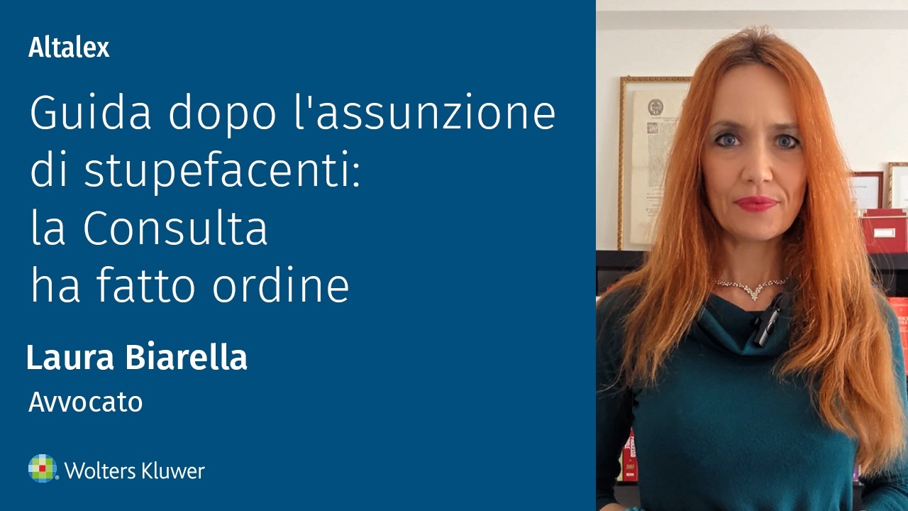 Guida dopo l’assunzione di sostanze stupefacenti:  la Consulta ha fatto ordine