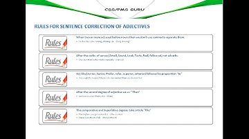 11_Sentence correction / Spot the error / Error finding spotting [CSS, PMS, Competitive Exams]