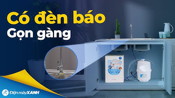 Chiếc MÁY LỌC NƯỚC âm tủ có 10 lõi và đèn báo chất lượng nước đến từ nhà Karofi
