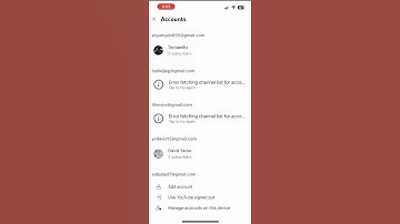 Error fetching channel list for account #shorts #viralvideo