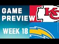 Kansas City Chiefs vs. Los Angeles Chargers | 2023 Week 18 Game Preview