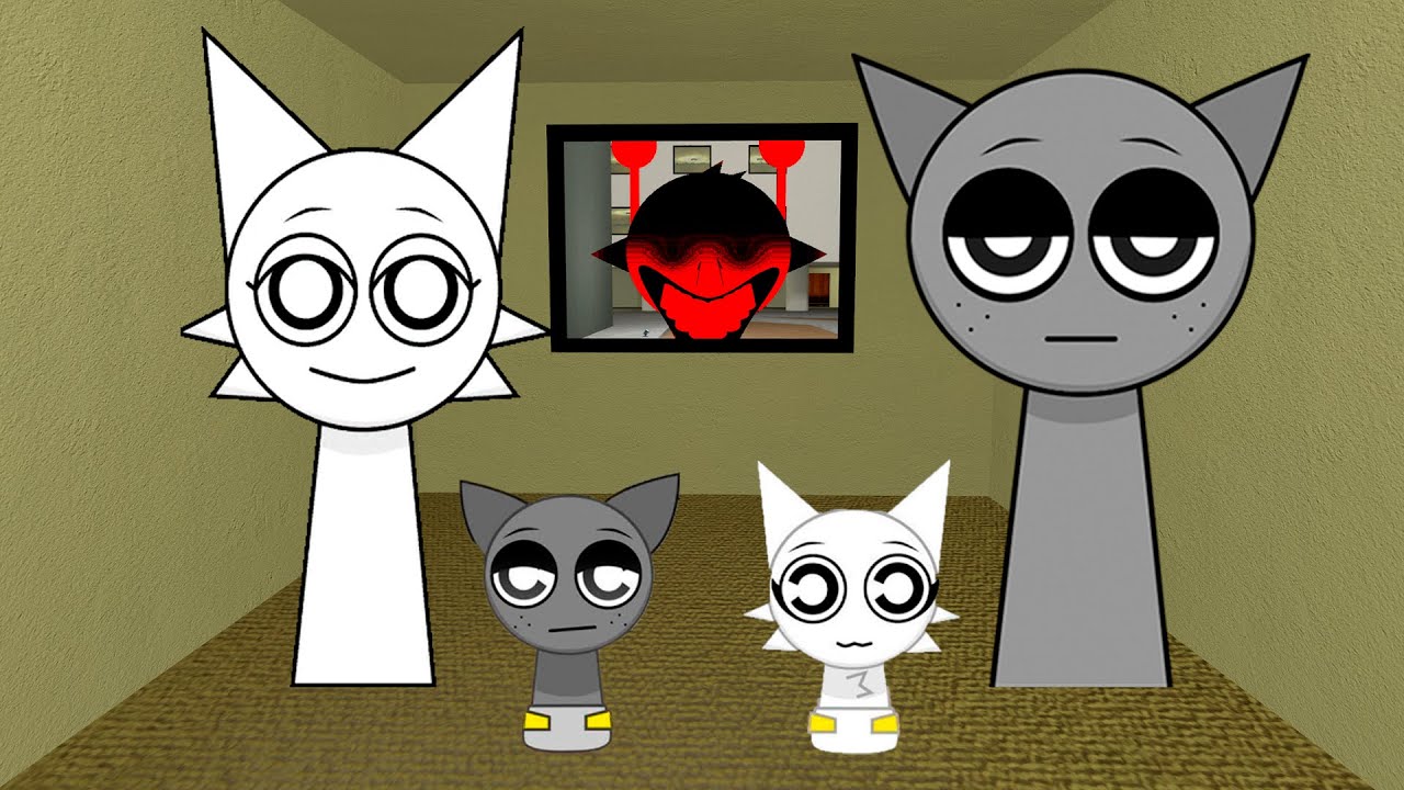 Wenda & Gray Sprunki Family are in love but Simon doesn't agree with that... in Gmod