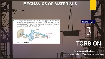 Problem  3.21 |Torsion| Engr. Adnan Rasheed