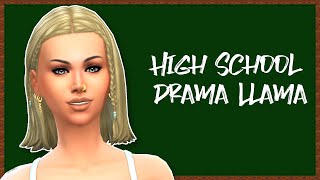 The Sims 4 Create A Sim: High School Drama Llama 🍎🎒