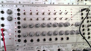 Doepfer A155 Sequencer and 154 Sequential Controller Modulation Part One
