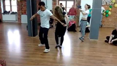 China Soulzouk and Kasia Pawlik, Brazilian Zouk Demo #1, Krakow, 12th May 2019