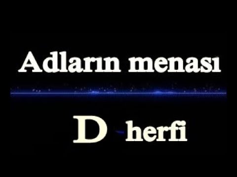 Adların mənası - ( D - herfi )