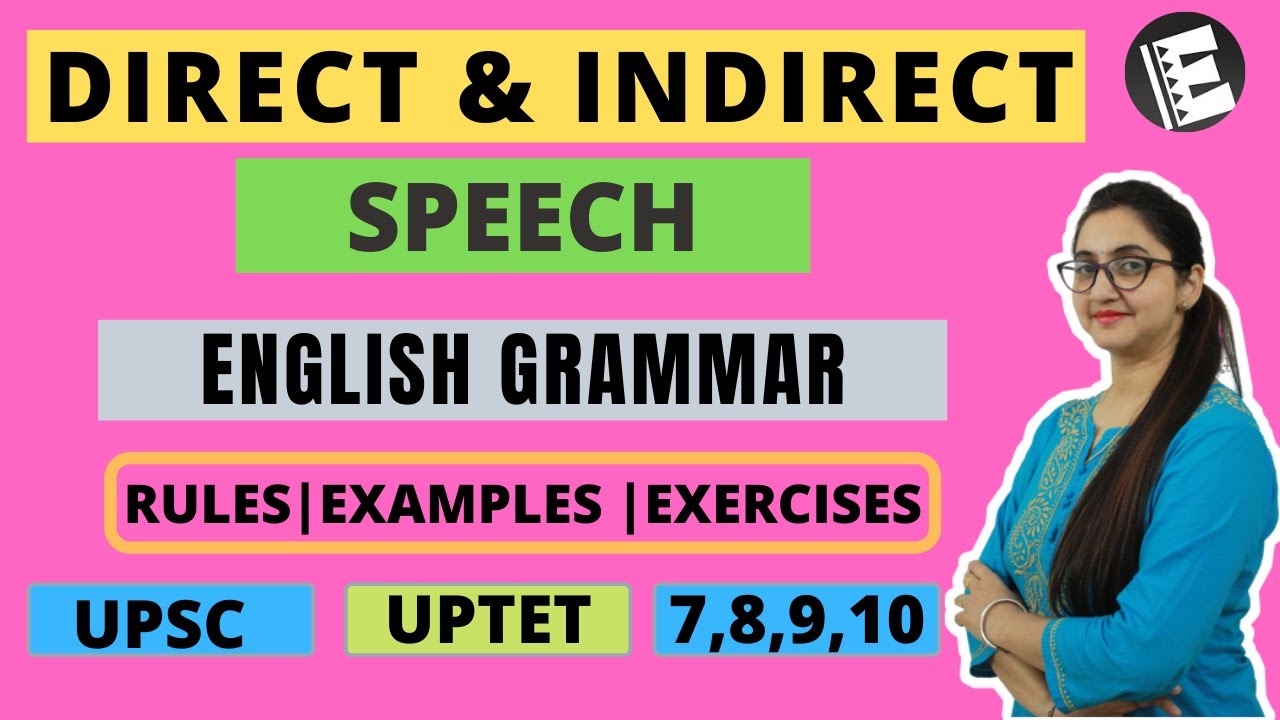english grammar direct and indirect speech in hindi
