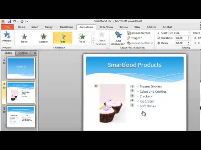 Powerpoint 10 Tutorial 3 Of 6 Custom Animation Youtube