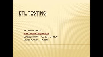 Joiner Transformation using Informatica for ETL Testing