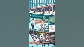 Most Dangerous 🔥😱 Freestyle Bungee Jumping in Rishikesh | India’s Highest Bungee Jump #shorts #viral