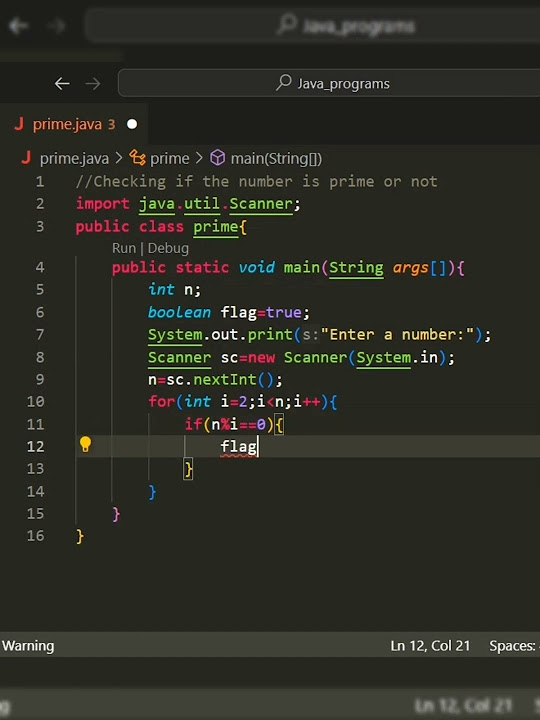 java program to check prime number or not | Java programs #java - YouTube
