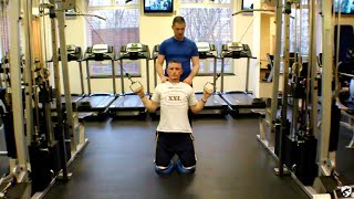 Kneeling Cable Pull Down (Lat Pulldown Progression)