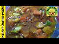 Instant crushed pickle  chunky pickle  mixed vegetables  easy to make  shazs kitchen