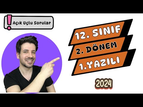 12. SINIF İNKILAP TARİHİ 2. DÖNEM 1. YAZILI - 2024 ( Açık Uçlu Sorular)