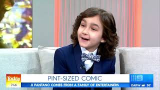 Watch what happens when 7 year old JJ Pantano goes on Channel 9's The Today Show