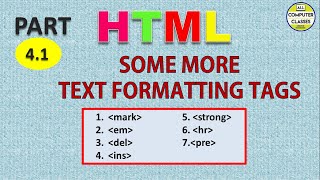 Text formatting tags | HTML