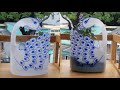 ý tưởng tái chế chai nhựa làm chậu trồng hoa chim công xinh|| HAVI TV