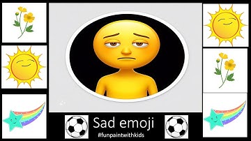 🎨 Painting a Sad Emoji – Easy Kids Art Tutorial