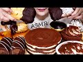 ASMR TIRAMISU CAKE ティラミス 티라미수 تيراميسو CHOCOLATE DONUTS MUKBANG EATING SOUNDS NO TALKING 咀嚼音 ホールケーキ