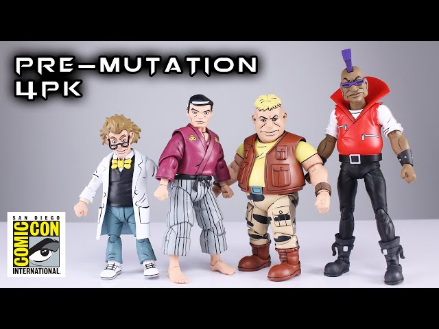 SDCC 2022 NECA PREMONITION of PRE-MUTATION TMNT Cartoon Box Set