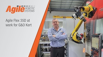 Agile Flex 35D at work for G&O Kert tending a Mazak Integrex i-250H S.