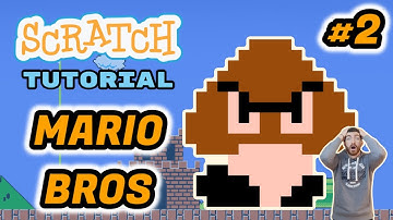 How to Code GOOMBA ENEMY - SUPER MARIO BROS (SCROLLING PLATFORMER) GAME - Tutorial #2 - Scratch 3.0