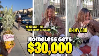 Millionaire blessed homeless with $30,000 and she cried with tears!