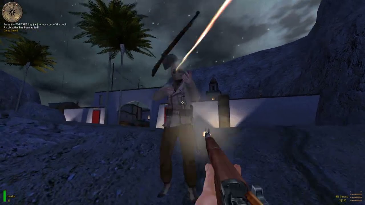 Ultra Fast Running - Mission 1 Level 1 of Medal of Honor: Allied Assault