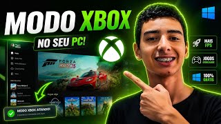 COMO ATIVAR O MODO XBOX! TRANFORME SEU PC EM UM XBOX E GANHE FPS! - MLZ BRASIL #xbox #windows11