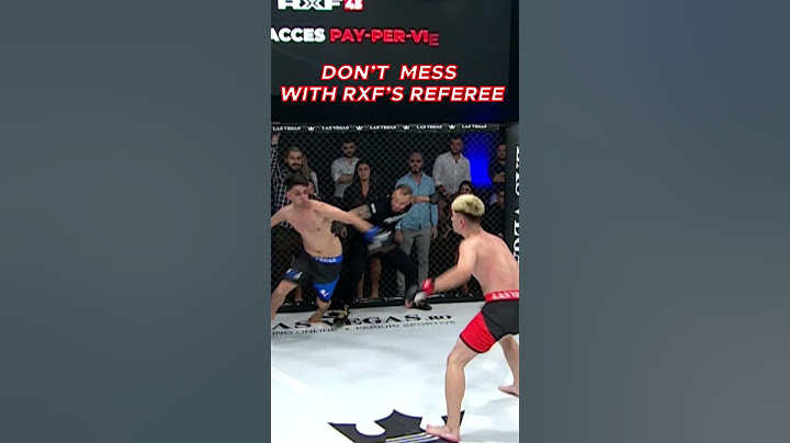 Arbitrul Yamato Zaharia îl duce la sol pe Dustinel. Nu te pune cu arbitri RXF! #rxfmma #referee #mma