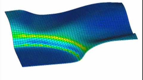Nonlinear Static Analysis - Press Forming Simulation of a Thin Metal Sheet