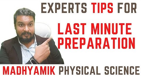 Last Minute Tips | Madhyamik Physical Science | By Ramadan Tutorial