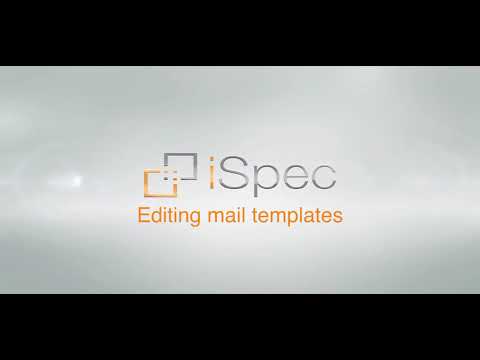 iSpec DMS Training - Administration - Editing templates