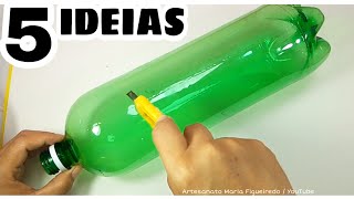 5 BRILHANTES IDEIAS COM GARRAFA PET ♻️ GARRAFA PLÁSTICA | #BOTELLA BOTTLE