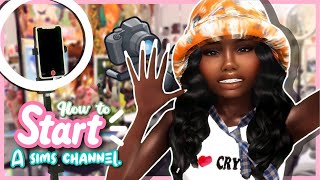 how to start a sims 4 channel 🎬 | my obs settings + tips | the sims 4 tutorial screenshot 4