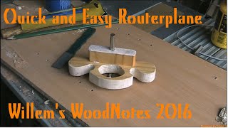 Quick and Easy Router Plane from Reclaimed Wood, Willem's Woodnotes