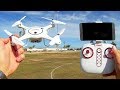 Syma X5UW-D Position Hold FPV Camera Drone Flight Test Review