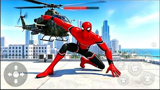 Green Spider Fighting Rope Hero Rescue Girl #29 - Android Gameplay