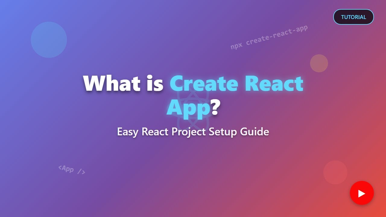 🚀 Create React App: The EASIEST Way to Start React in 2025! - YouTube