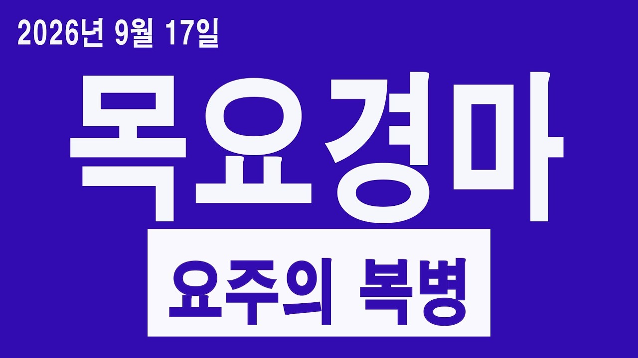 [경마 예상 방송 원석 경마] 2026년 9월 17일 목요일 제주경마 예상방송 3두 및 오늘의 요주의 복병!!