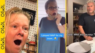 WAP reaction parents | Cardi b feat. Megan Thee Stallion - WAP | Funny Tik Tok Compilation #10