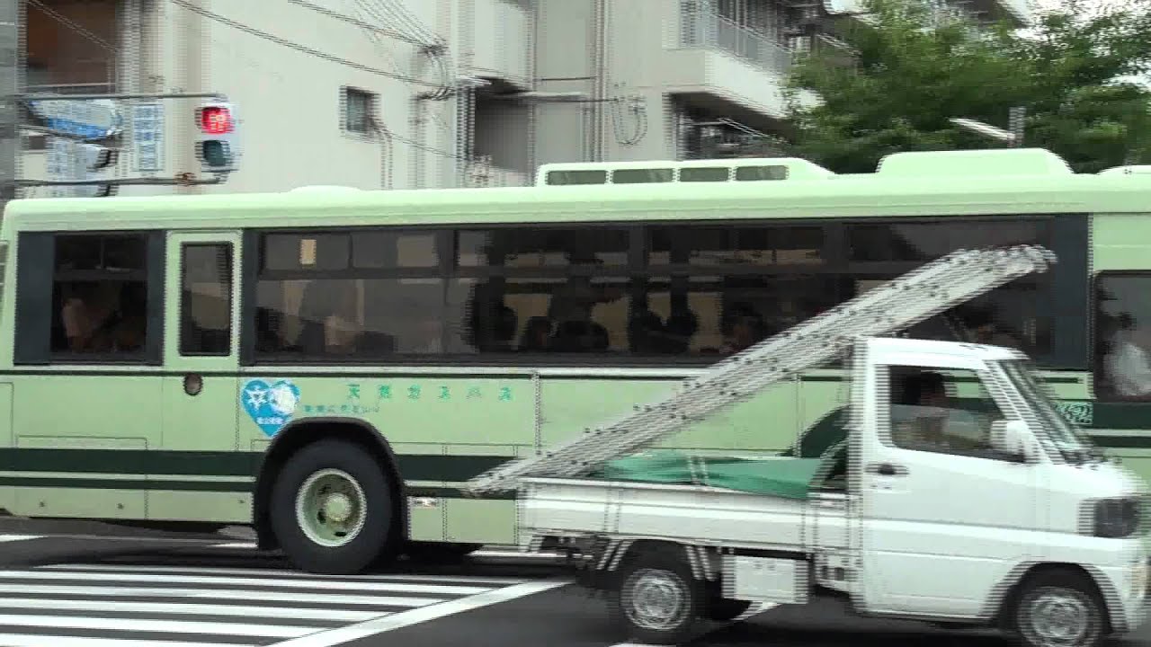 京都市バス 車台 6662いすゞキュービック 天然ガスバス 11 6 30 Youtube