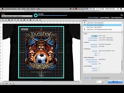 Epson SureColor F2000 | Printing With Epson Garment Creator