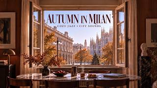 Soft Jazz in Milano | Golden Autumn Window Ambience screenshot 3